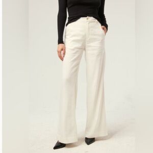 Alp n Rock | Britt Wide Leg Pant Trousers Linen Blend Coastal Career Lightweight